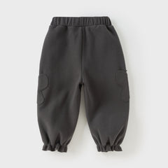 Dave&Bella Toddler Girls Autumn Sweet Outdoor Drawstring Sweatpants