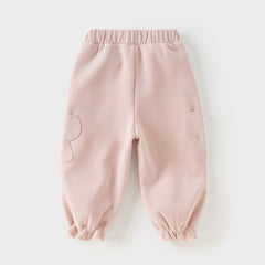 Dave&Bella Toddler Girls Autumn Sweet Outdoor Drawstring Sweatpants