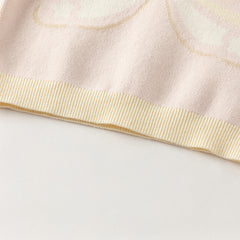 Dave&Bella Toddler Girls Sweet Pink Long-sleeved Turtle Pullover Sweaters Tops