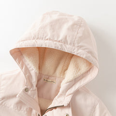 Dave&Bella Kids Girls/Boys Winter Cozy Outwear Plush-lined Hooded Padded Jackets