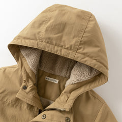 Dave&Bella Kids Girls/Boys Winter Cozy Outwear Plush-lined Hooded Padded Jackets