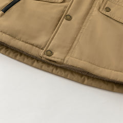 Dave&Bella Kids Girls/Boys Winter Cozy Outwear Plush-lined Hooded Padded Jackets