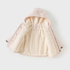 Dave&Bella Kids Girls/Boys Winter Cozy Outwear Plush-lined Hooded Padded Jackets