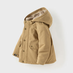 Dave&Bella Kids Girls/Boys Winter Cozy Outwear Plush-lined Hooded Padded Jackets