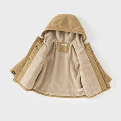 Dave&Bella Kids Girls/Boys Winter Cozy Outwear Plush-lined Hooded Padded Jackets