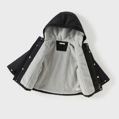 Dave&Bella Kids Girls/Boys Winter Cozy Outwear Plush-lined Hooded Padded Jackets