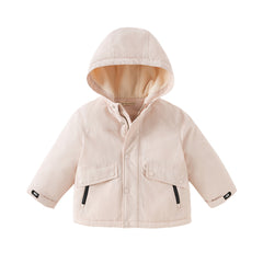 Dave&Bella Kids Girls/Boys Winter Cozy Outwear Plush-lined Hooded Padded Jackets