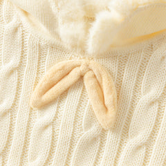 Dave&Bella Kids Girls Lovely Beige/Purple Padded Sweaters