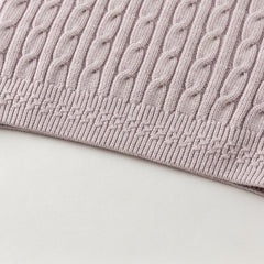 Dave&Bella Kids Girls Lovely Beige/Purple Padded Sweaters