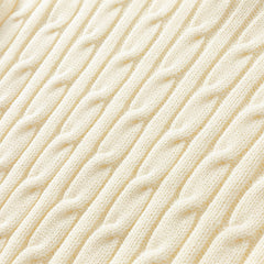 Dave&Bella Kids Girls Lovely Beige/Purple Padded Sweaters