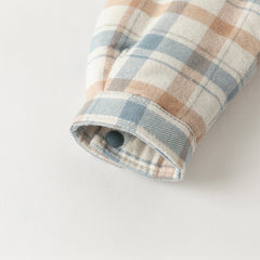 Dave&Bella Toddler Boys Winter Classic Plaid Padded Shirts Tops