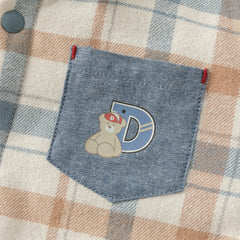 Dave&Bella Toddler Boys Winter Classic Plaid Padded Shirts Tops