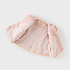 Dave&Bella Toddler Girls Sweet Pink Sleeveless Cozy Padded Vest Tops