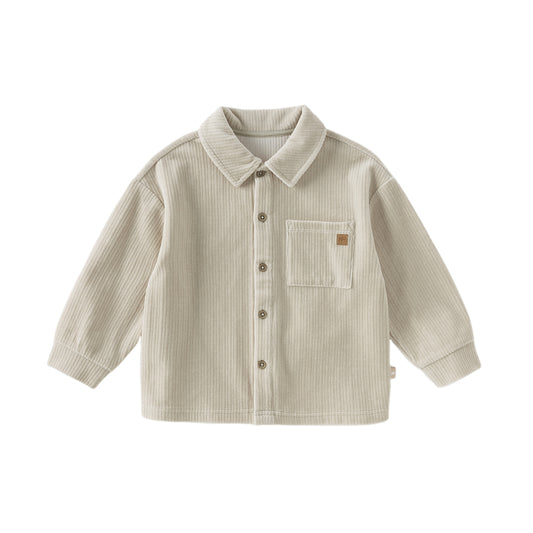 Dave&Bella Kids Boys Autumn Apricot/Blue/Purple College-style Shirts Tops