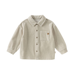 Dave&Bella Kids Boys Autumn Apricot/Blue/Purple College-style Shirts Tops