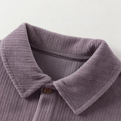 Dave&Bella Kids Boys Autumn Apricot/Blue/Purple College-style Shirts Tops