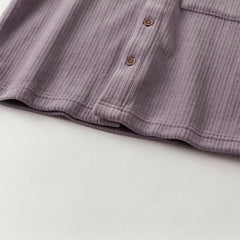 Dave&Bella Kids Boys Autumn Apricot/Blue/Purple College-style Shirts Tops