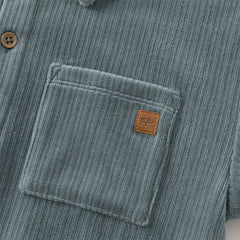 Dave&Bella Kids Boys Autumn Apricot/Blue/Purple College-style Shirts Tops