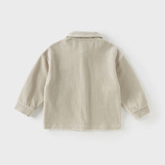 Dave&Bella Kids Boys Autumn Apricot/Blue/Purple College-style Shirts Tops