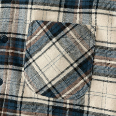 Dave&Bella Toddler Boys Winter Blue Plaid Outwear Fleece-lined Hooded Padded Coats