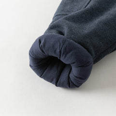 Dave&Bella Toddler Boys Winter Casual Blue Windproof Adjustable-waistband Padded Pants