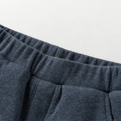 Dave&Bella Toddler Boys Winter Casual Blue Windproof Adjustable-waistband Padded Pants