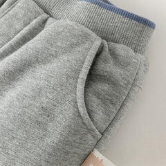 Dave&Bella Toddler Girls/Boys Winter Cute Pink/Grey Outwear Warm Padded Pants