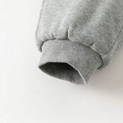 Dave&Bella Toddler Girls/Boys Winter Cute Pink/Grey Outwear Warm Padded Pants