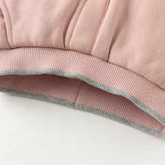 Dave&Bella Toddler Girls/Boys Winter Cute Pink/Grey Outwear Warm Padded Pants
