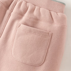 Dave&Bella Toddler Girls/Boys Winter Cute Pink/Grey Outwear Warm Padded Pants