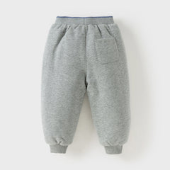 Dave&Bella Toddler Girls/Boys Winter Cute Pink/Grey Outwear Warm Padded Pants