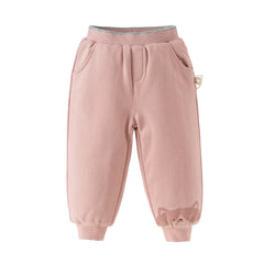 Dave&Bella Toddler Girls/Boys Winter Cute Pink/Grey Outwear Warm Padded Pants