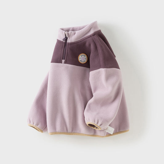 Dave&Bella Toddler Girls/Boys Winter Casual Turtle Soft Fleece Sweatshirts Tops