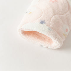 Dave&Bella Toddler Girls Cute Pink Swan Print Indoor Plush Pajamas