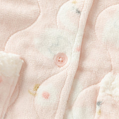 Dave&Bella Toddler Girls Cute Pink Swan Print Indoor Plush Pajamas