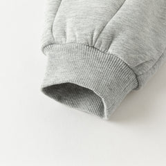 Dave&Bella Toddler Girls Winter Casual Plush-lined Drawstring Loose Sweatpants