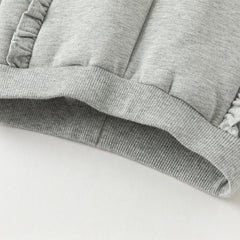 Dave&Bella Toddler Girls Winter Casual Plush-lined Drawstring Loose Sweatpants