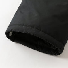 Dave&Bella Kids Girls Winter Casual Grey Purple/Black Windproof Straight-leg Down Pants