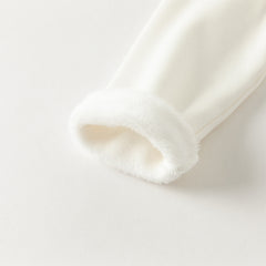 Dave&Bella Toddler Girls Winter Adorable Pink/White Lace Collar T-shirts Tops