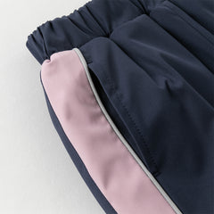 Dave&Bella Toddler Girls Autumn Outdoor Waterproof Sports Drawstring Cargo Pants