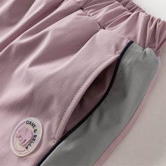 Dave&Bella Toddler Girls Autumn Outdoor Waterproof Sports Drawstring Cargo Pants