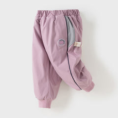 Dave&Bella Toddler Girls Autumn Outdoor Waterproof Sports Drawstring Cargo Pants