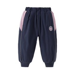 Dave&Bella Toddler Girls Autumn Outdoor Waterproof Sports Drawstring Cargo Pants