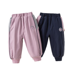 Dave&Bella Toddler Girls Autumn Outdoor Waterproof Sports Drawstring Cargo Pants