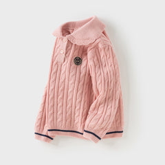 Dave&Bella Kids Autumn Girls Soft Pullover Sweaters Tops