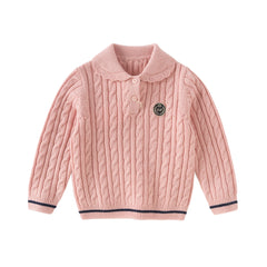 Dave&Bella Kids Autumn Girls Soft Pullover Sweaters Tops