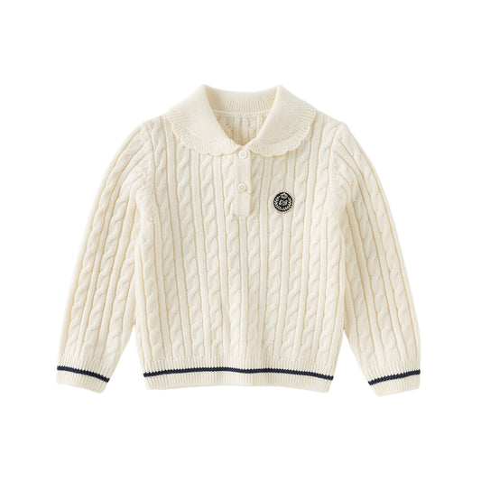 Dave&Bella Kids Autumn Girls Soft Pullover Sweaters Tops