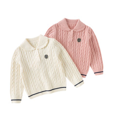 Dave&Bella Kids Autumn Girls Soft Pullover Sweaters Tops