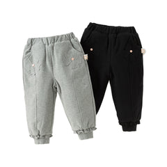 Dave&Bella Toddler Girls Winter Versatile Outdoor Sports Padded Drawstring Pants