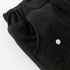 Dave&Bella Toddler Girls Winter Versatile Outdoor Sports Padded Drawstring Pants